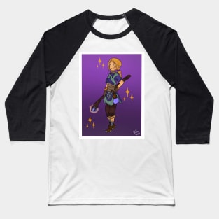 Mage Print Design Baseball T-Shirt